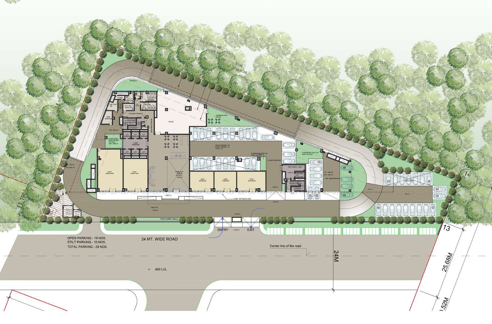 Good Earth Business Bay 2 Ground Floor Plan